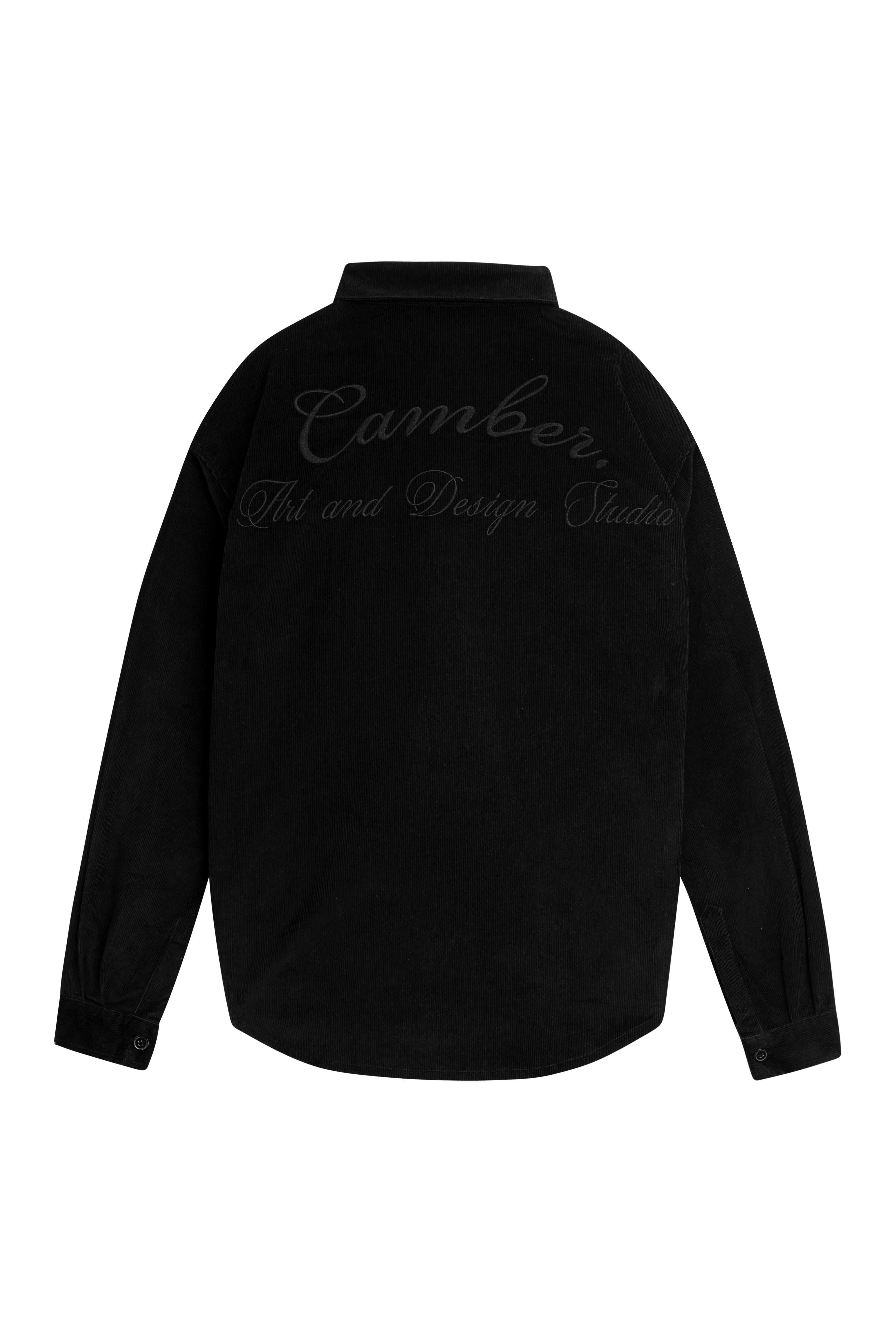 Cordhemd Logo Black