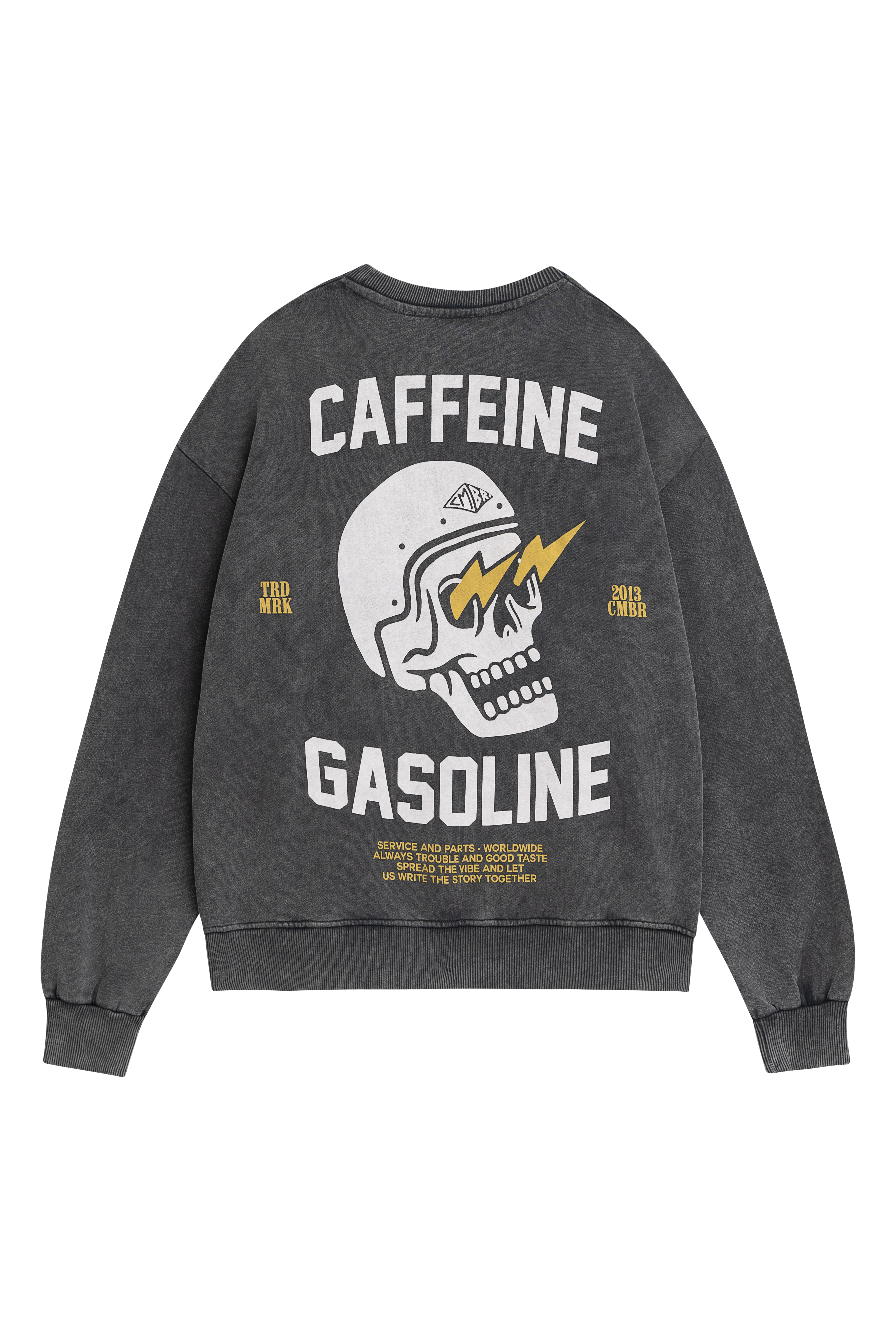 Coffee Sweater Acid Wash