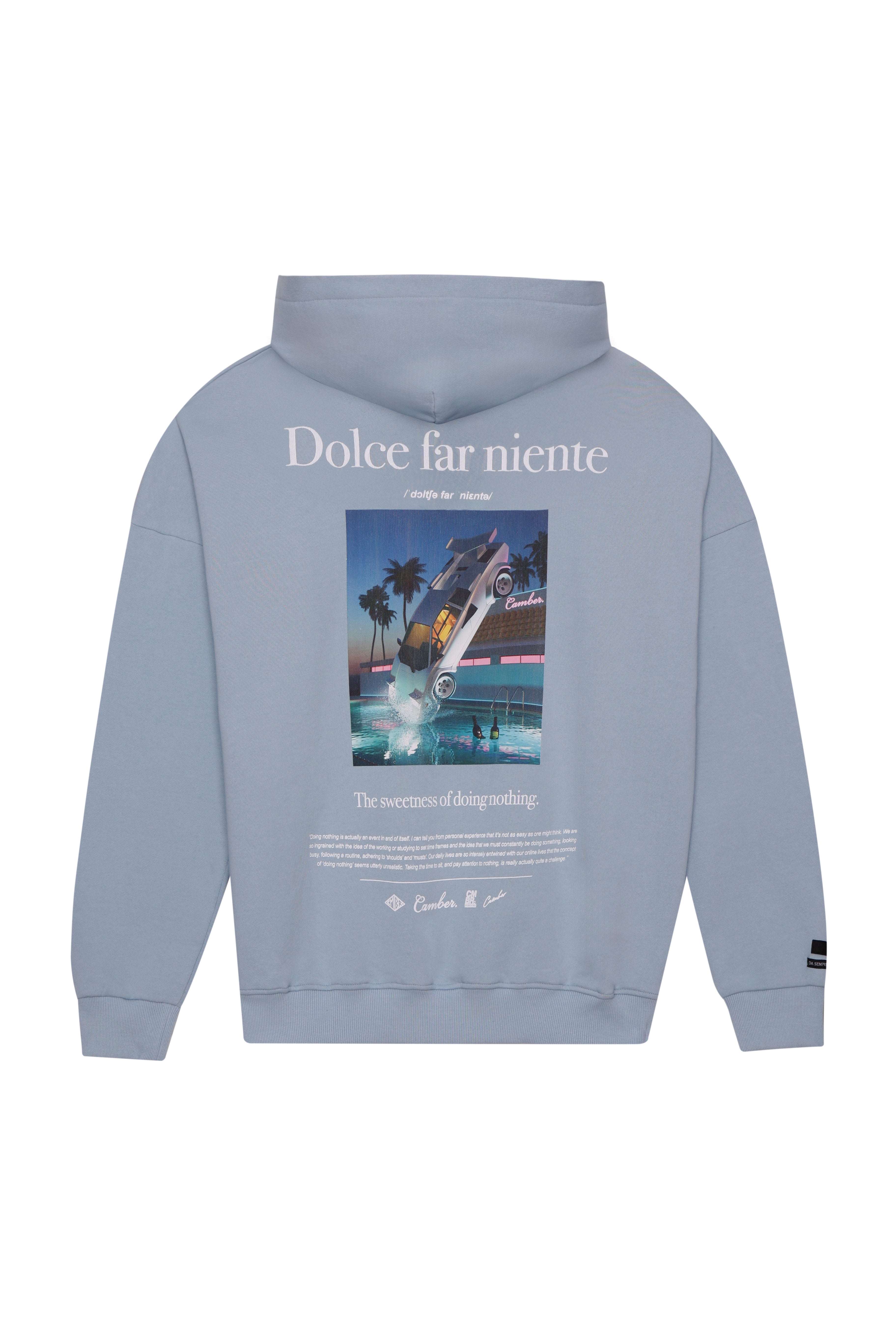 Dolce Far Niente Hoodie Light Blue "FLY"