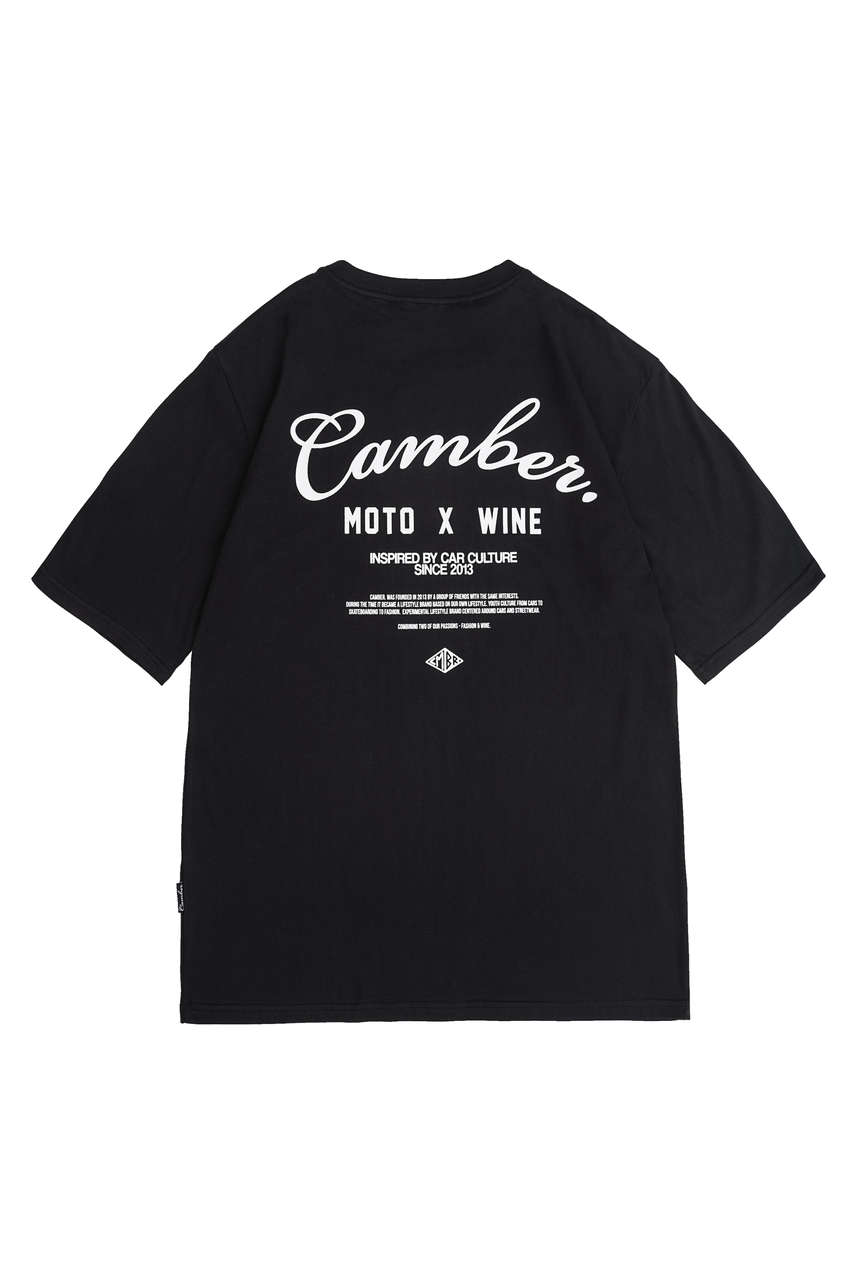 Moto x Wine T-Shirt Black / White