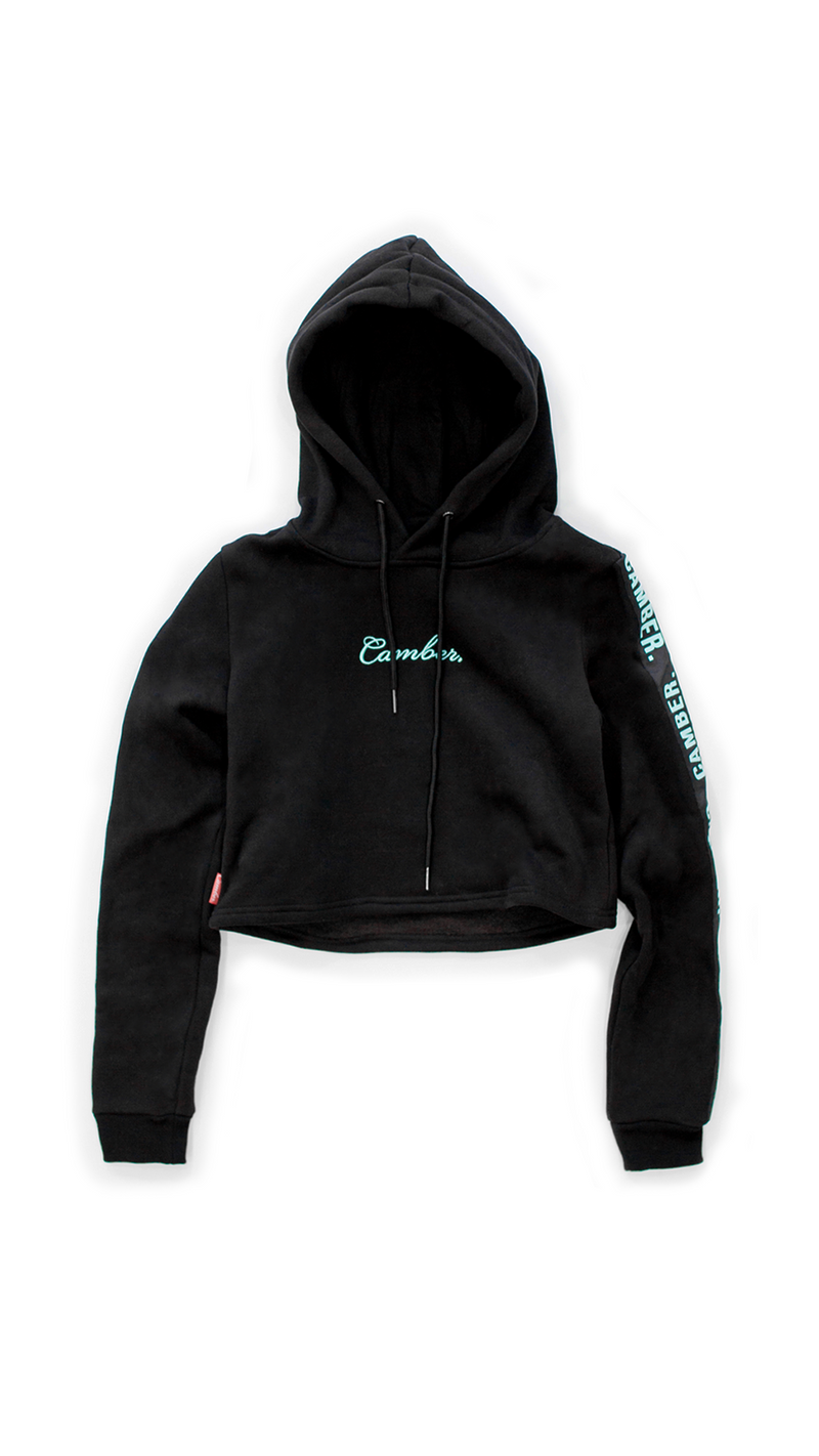 VINO CROP BLACK Hoodie